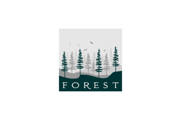 Download Vintage Pine Cedar Trees Forest Design - Vintage Collection