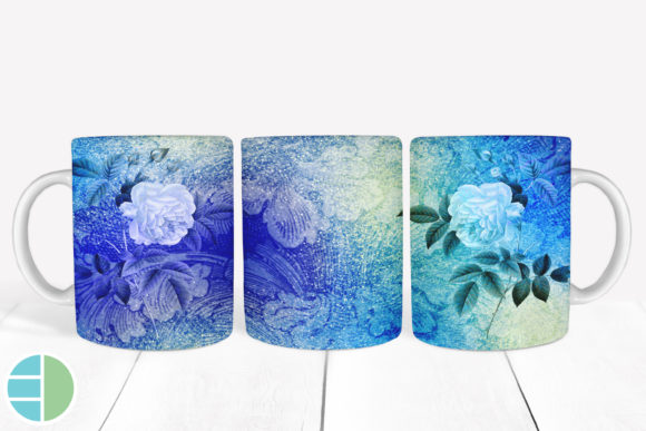 Download Mug Sublimation Vintage Flower Designs - Vintage Collection