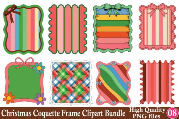 Download Coquette Christmas Frame Border Clipart - Christmas frame Collection