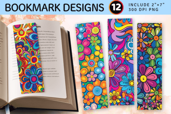 Download Rainbow Hippie Flowers PNG Bookmark Desi - Hippie flowers Collection