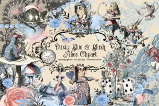 Download Dusty Blue and Blush Pink Vintage Alice - Vintage Collection