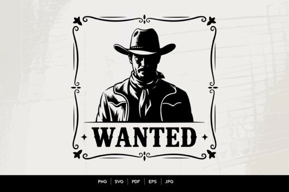 Download Wanted Cowboy Poster Vintage Design - Vintage Collection