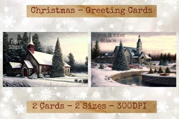 Download Vintage Holiday Season Greeting Cards 04 - Vintage Collection