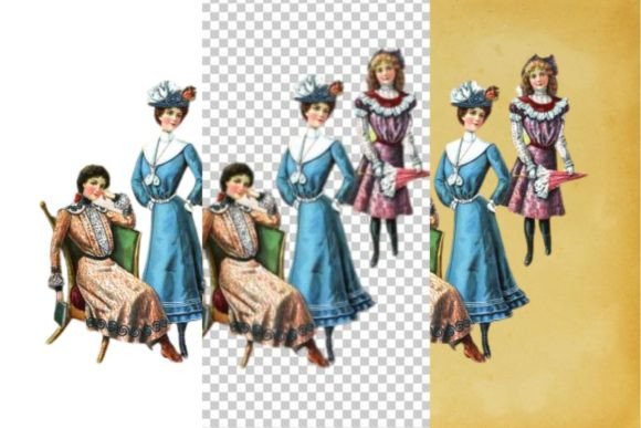 Download Vintage French Fashion Wall Art Print - Vintage Collection