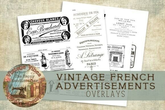 Download Vintage French Advertisements Overlays - Vintage Collection