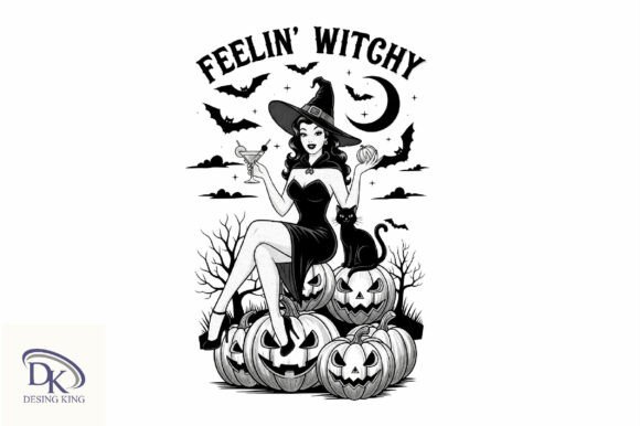 Download Halloween Vintage Witch Feelin Witchy - Vintage Collection