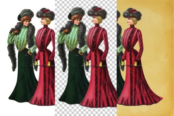 Download Vintage French Fashion Wall Art Print - Vintage Collection