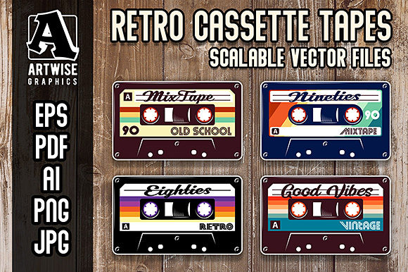 Download Retro Vintage Cassette Tapes - Vintage Collection