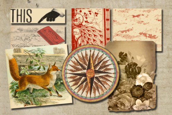 Download Vintage Junk Journal Embellishments - Vintage Collection