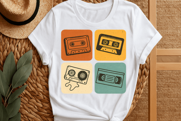 Download Vintage Retro Cassette Sublimation Png - Retro cassette Collection