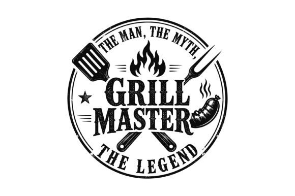 Download Grill Master Dad BBQ Vintage Design - Vintage Collection