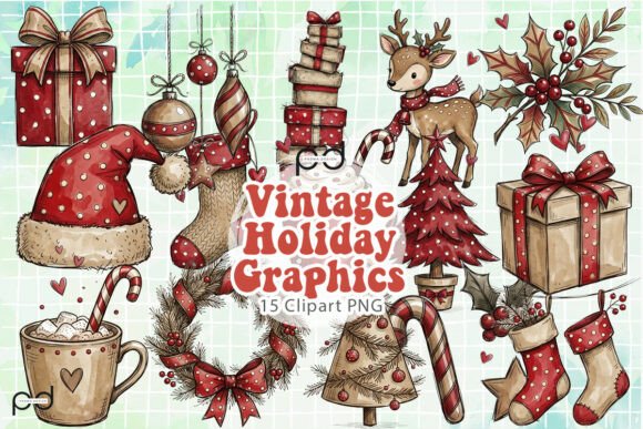 Download Vintage Holiday Graphics - Vintage Collection
