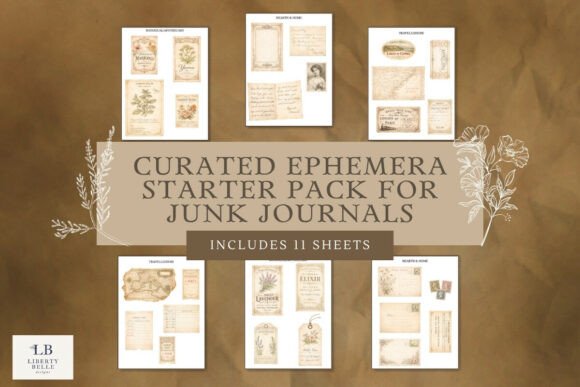 Download Curated Vintage Ephemera Pack - Vintage Collection