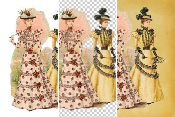 Download Vintage French Fashion Wall Art Print - Vintage Collection