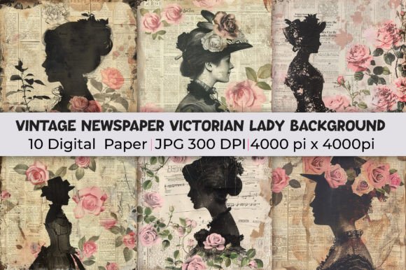 Download Vintage Victorian Lady Backgrounds - Vintage Collection