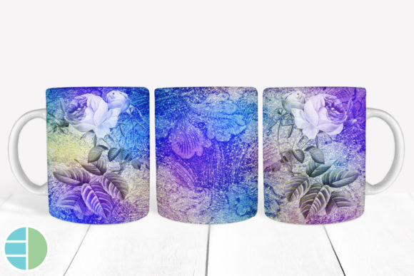 Download Mug Sublimation Vintage Flower Designs - Vintage Collection