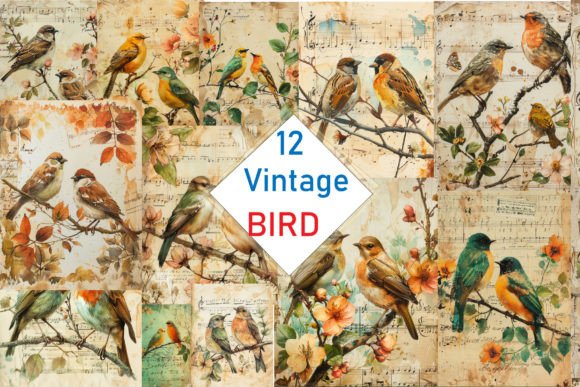 Download Vintage Bird Illustrations - Vintage Collection