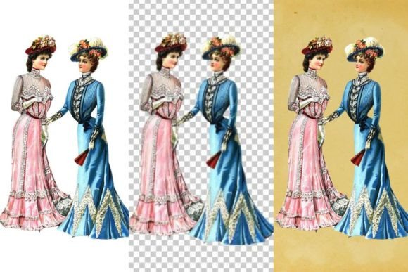 Download Vintage French Fashion Wall Art Print - Vintage Collection