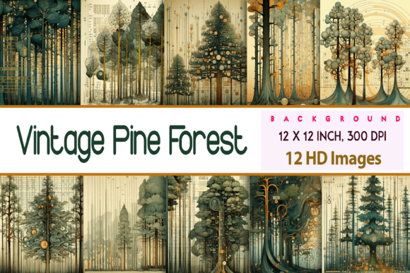 Download Vintage Pine Forest - Vintage Collection