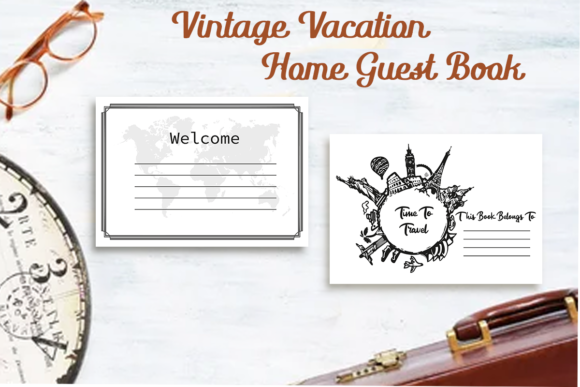 Download Vintage Vacation Home Guest Book - Vintage Collection